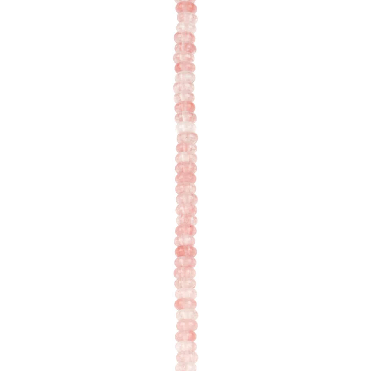 Cherry Quartz Rondelle Beads, 4mm by Bead Landing&#x2122;